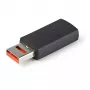 StarTech.com bezpečný nabíjací USB dátový blokovací adaptér – samec na samicu USB-A iba nabíjací adaptér – bezdátový nabíjací/napájací adaptér pre telefón/tablet – USB ochranný adaptér blokujúci dáta