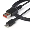 StarTech.com 3 ft (1 m) Secure Charging kábel – USB-A na USB-C dátový blokovač iba nabíjací kábel – No-Data Power-Only nabíjací kábel pre telefón/tablet – USB ochranný adaptérový kábel blokujúci dáta