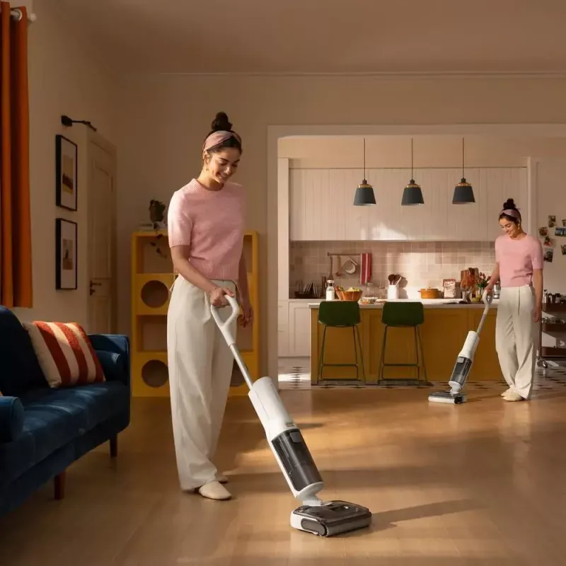 Roborock F25 RT bezdrôtový vysávač na mokré a suché čistenie s mopom, nádrž 0,87 l čistej / 0,72 l špinavej vody, až 40 min, biely