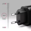 Axagon ACU-QC18 QC 3.0 1× VÝSTUP nástenná nabíjačka 18W, interiérová, AC, čierna