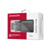 Axagon ACU-QC18 QC 3.0 1× VÝSTUP nástenná nabíjačka 18W, interiérová, AC, čierna