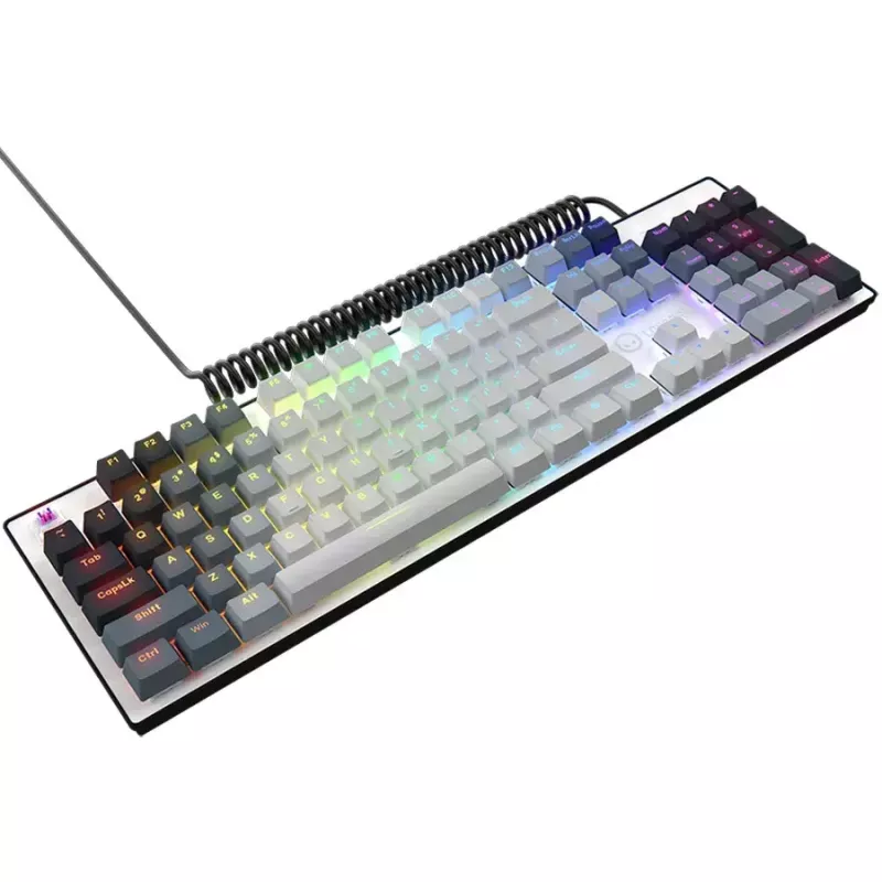 Mechanická klávesnica LORGAR Azar 514 biela s RGB podsvietením, ENG rozloženie