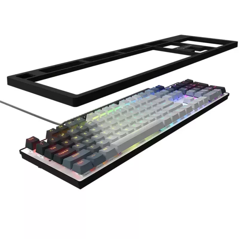 Mechanická klávesnica LORGAR Azar 514 biela s RGB podsvietením, ENG rozloženie