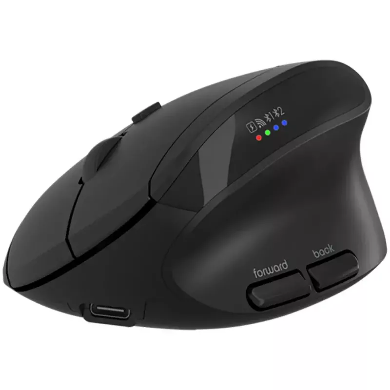 Myš CANYON MW-25 ergonomická LED AA dualmodus bezdrôtová čierna