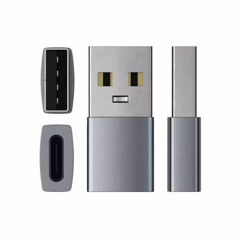 Káblový adaptér Satechi ST-TAUCM USB-A na USB-C sivý