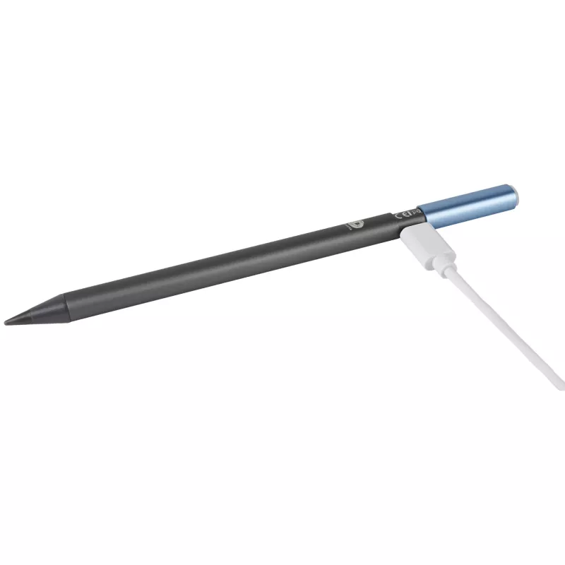 DEQSTER Pencil 2, tablet, Apple, modrý, sivý, Apple iPady od 2018, sivý, hliník, polykarbonát (PC), polyoxymetylén (POM)