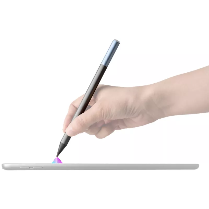 DEQSTER Pencil 2, tablet, Apple, modrý, sivý, Apple iPady od 2018, sivý, hliník, polykarbonát (PC), polyoxymetylén (POM)