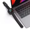 Nabíjacia stanica Satechi ST-TCMCAWM smartwatch čierna strieborná biela hliník