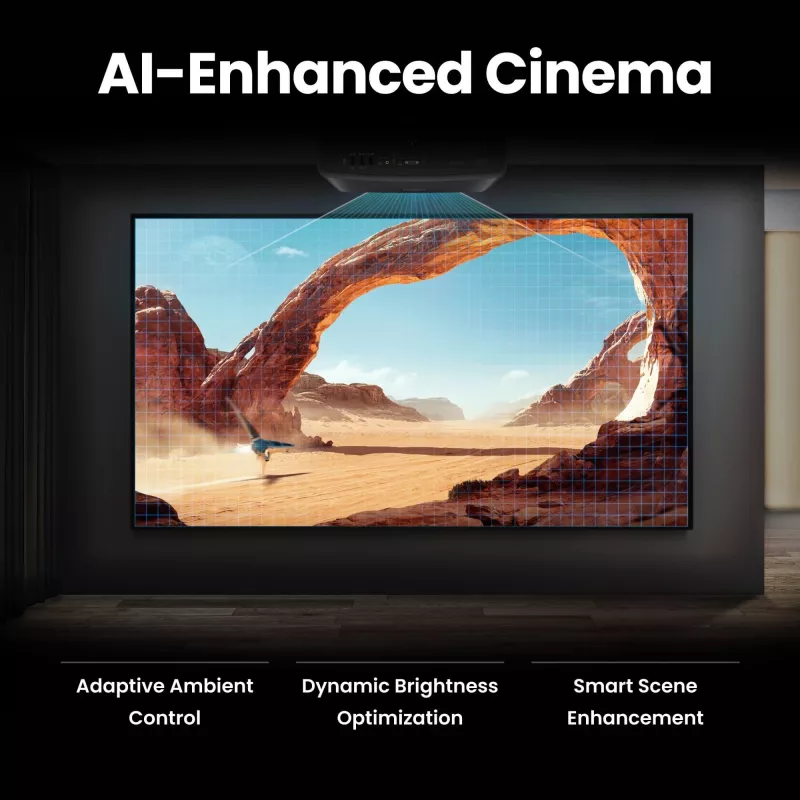BenQ W2720i 9H.JSX77.57E DLP projektor pre domáce kino, 4K, 4 LED, 3D, 2500 lúmenov