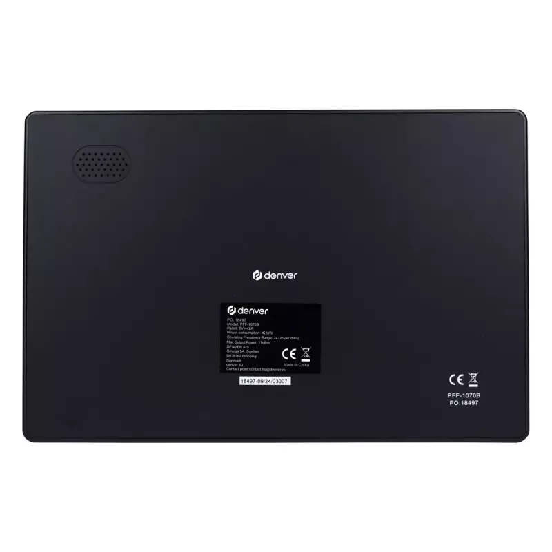 Digitálny fotorámik Denver PFF-1070B 10,1 palcov dotykový displej Wi-Fi čierny