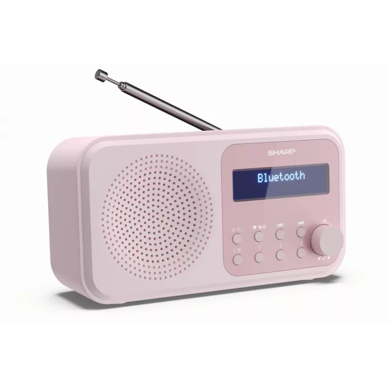 Prenosné rádio Sharp DR-P420 digitálny tuner DAB DAB+ FM ružové