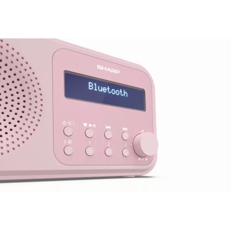 Prenosné rádio Sharp DR-P420 digitálny tuner DAB DAB+ FM ružové