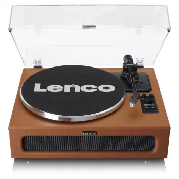 Remienkový audio gramofón Lenco LS-430BN hnedý manuálny 3-4 g prítlačná sila