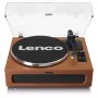 Remienkový audio gramofón Lenco LS-430BN hnedý manuálny 3-4 g prítlačná sila
