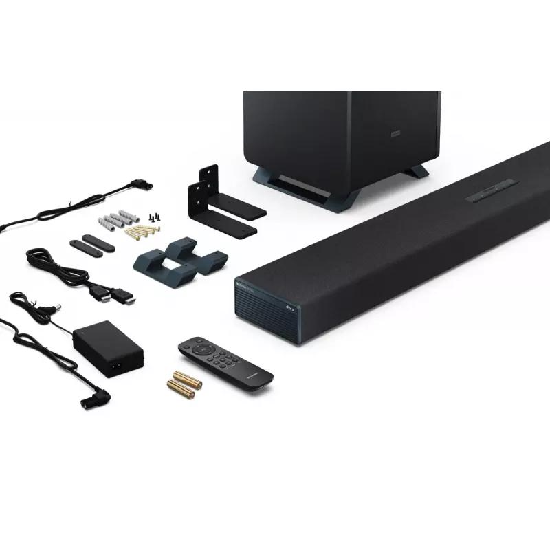 Sharp HT-SBW53121(BK) soundbar 3.1.2 s bezdrôtovým subwooferom, čierny