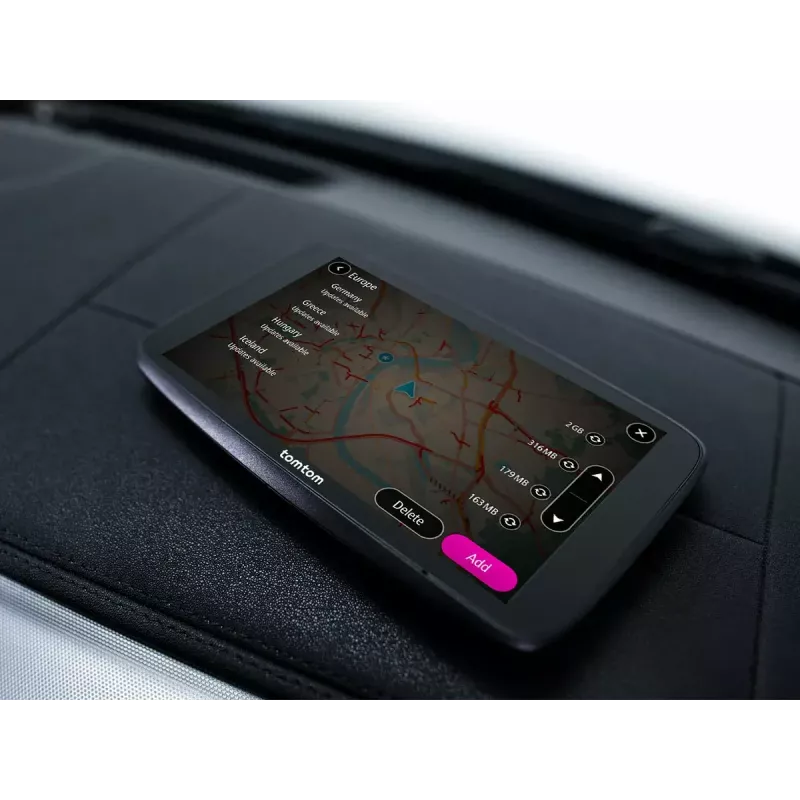 Ručný GPS navigátor TOMTOM GO s 7 palcov dotykovým displejom, 32 GB, mapy Európy, čierny
