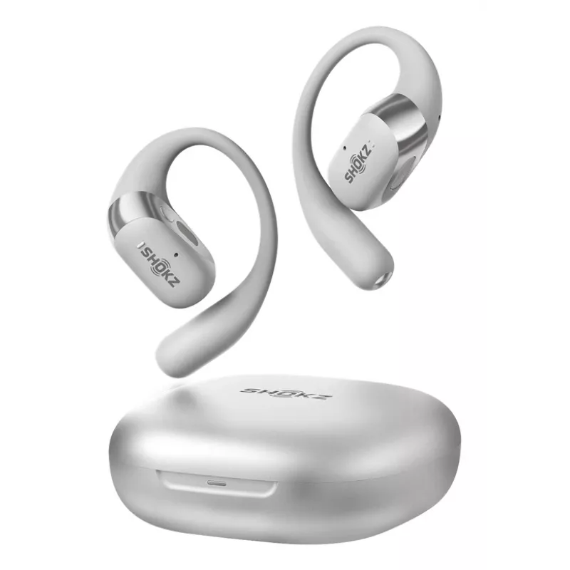 SHOKZ OpenFit 2+ slúchadlá bezdrôtové s ušným háčikom, do uší hovory/hudba Bluetooth sivá