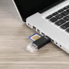 Čítačka kariet Hama Basic USB 2.0 OTG, SD/microSD, čierna