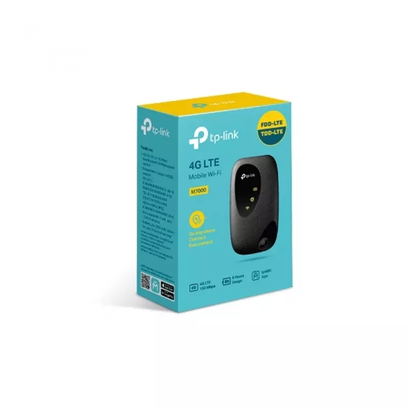 TP-Link 4G LTE mobilné Wi-Fi, mobilný router, čierna