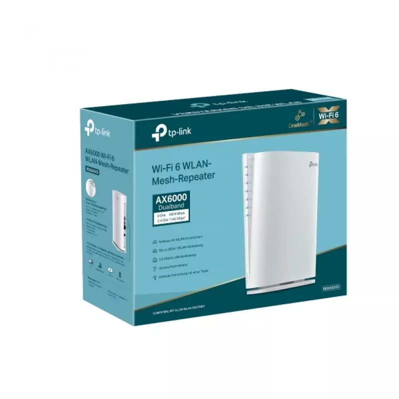 TP-Link AX6000 Mesh Wi-Fi 6 biela 1000, 2500 Mbit/s