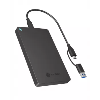 ICY BOX IB-201T-CU31 puzdro na SSD čierne 2,5 palca