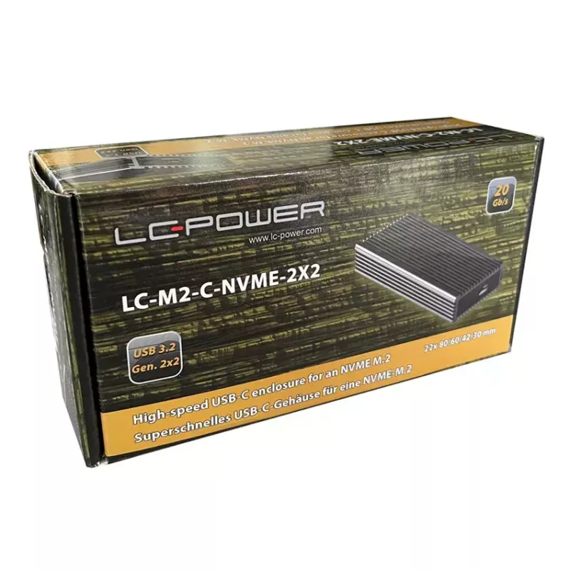 Puzdro na SSD LC-Power LC-M2-C-NVME-2X2