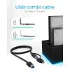 ICY BOX IB-127CL-U3 USB 3.2 Gen 1 (3.1 Gen 1) Type-B čierny