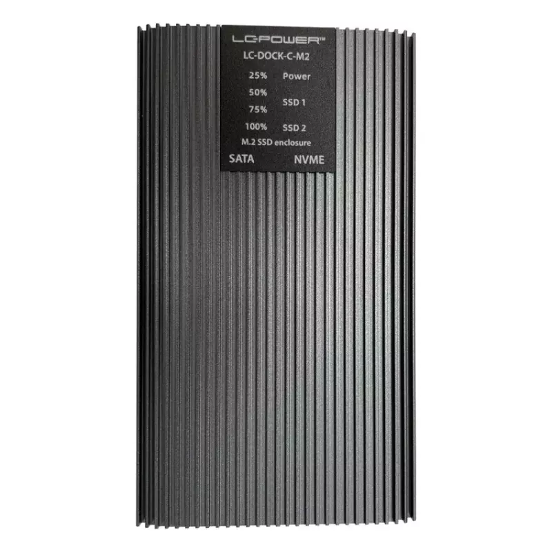 LC-Power LC-DOCK-C-M2 dokovacia stanica USB 3.2 pre SSD M.2 NVMe a SATA