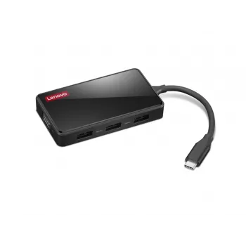 Dokovacia stanica pre notebook Lenovo GX91M73945 káblová USB 3.2 Gen 1 Type-C čierna 4K Ultra HD