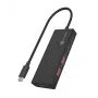 ICY BOX IB-HUB1436-CPD káblový USB 3.2 Gen 2 (3.1 Gen 2) Type-A čierny
