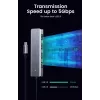 UGREEN 70336 (CM219) rozbočovač USB-C na 4x USB 3.0, 5 Gbps, OTG, napájací port USB-C, kábel 15 cm, sivý