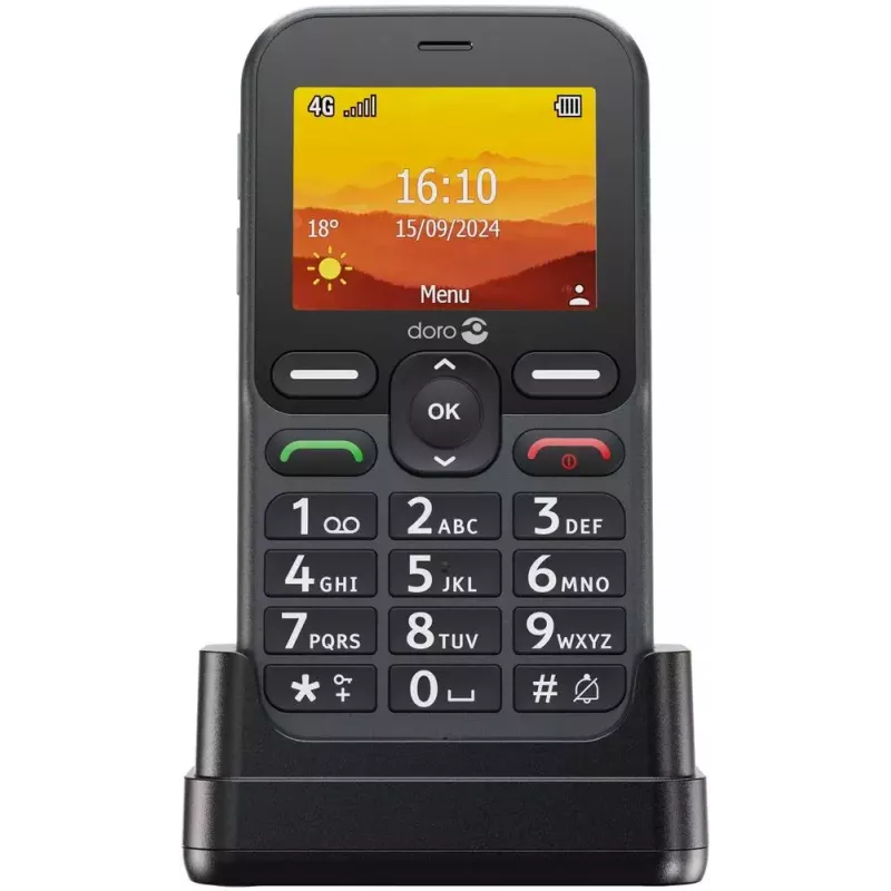Doro Leva L10 4G telefón s veľkými tlačidlami, grafitový