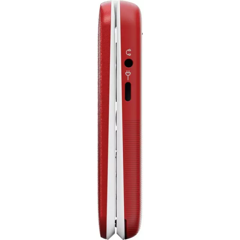 Mobilný telefón Doro Leva L20 4G, 2,8-palcový displej, červeno-biely