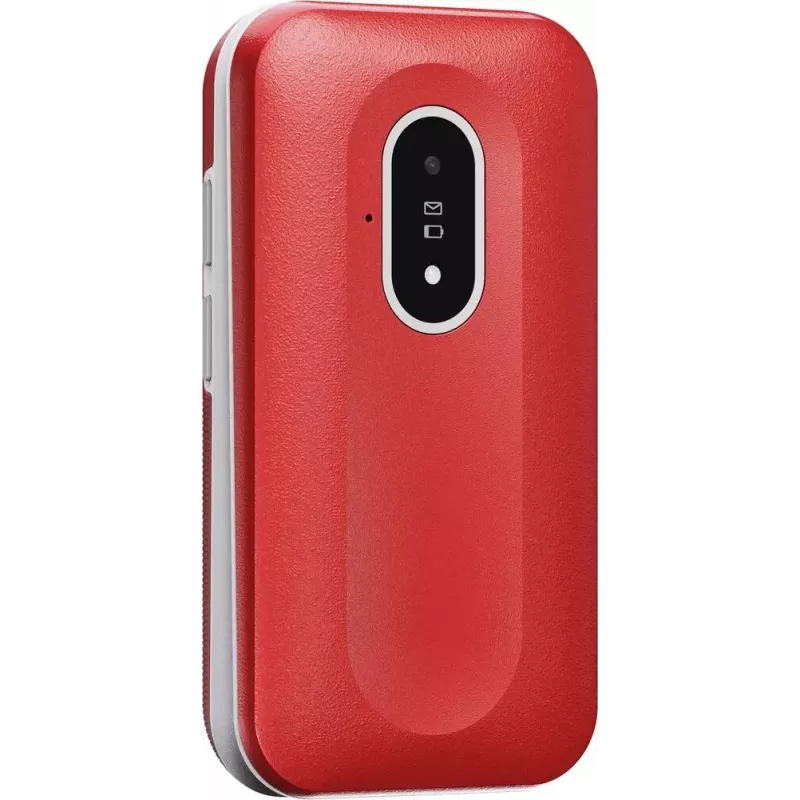 Mobilný telefón Doro Leva L20 4G, 2,8-palcový displej, červeno-biely