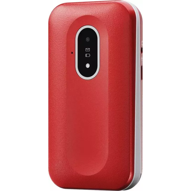 Mobilný telefón Doro Leva L20 4G, 2,8-palcový displej, červeno-biely