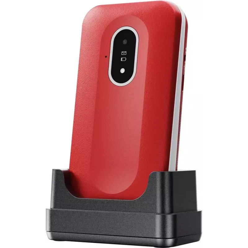 Mobilný telefón Doro Leva L20 4G, 2,8-palcový displej, červeno-biely