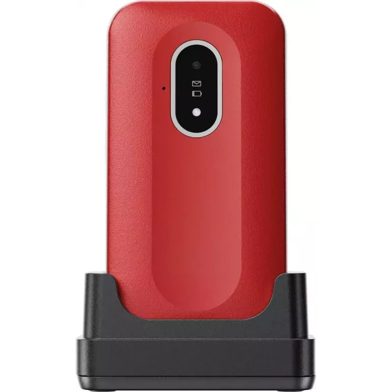 Mobilný telefón Doro Leva L20 4G, 2,8-palcový displej, červeno-biely