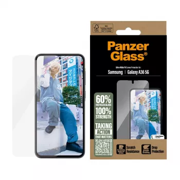 PanzerGlass ® ochranná fólia displeja Samsung Galaxy A36 5G | Ultra-Wide Fit