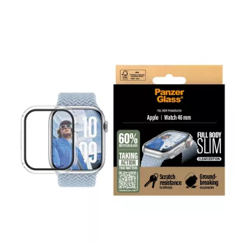 PanzerGlass ® puzdro Full Body tenké transparentné Apple Watch Series 11 | 10 | 46mm