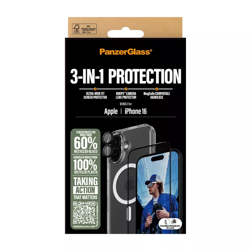 3-in-1 ochranný balík PanzerGlass iPhone '24 6,1 inch