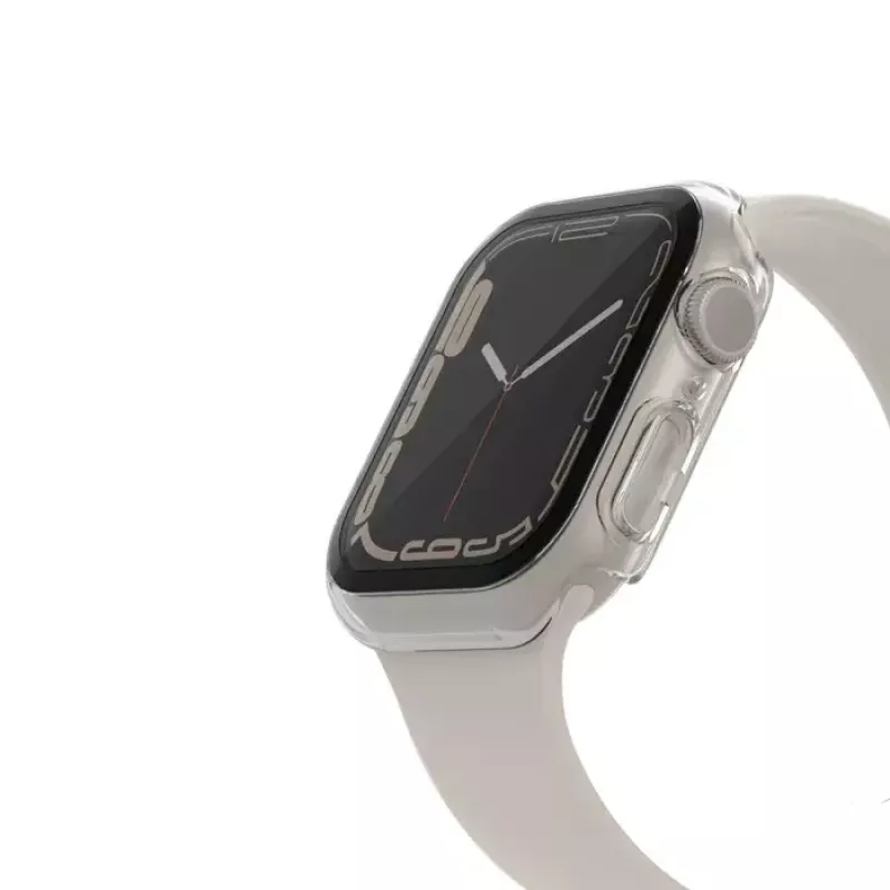 Belkin ScreenForce TemperedCurve 2-in-1 ochranná fólia displeja pre Apple Watch 4-9/SE 44/45 mm, priehľadná