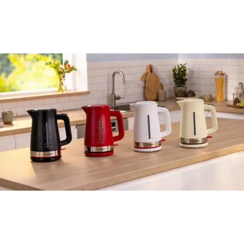 Kanvica Bosch TWK4M223 1,7 l, 2400 W, čierna, bezdrôtová, skryté vyhrievacie teleso