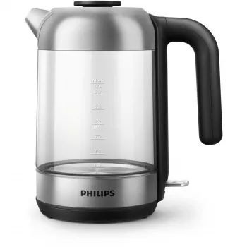 Philips 5000 series Series 5000 HD9339/80 sklenená kanvica, 1,7 L, 2200 W, sklo, nerezová oceľ, ukazovateľ hladiny vody, bezdrôtová
