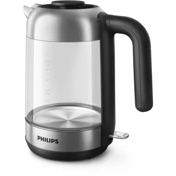Philips 5000 series Series 5000 HD9339/80 sklenená kanvica, 1,7 L, 2200 W, sklo, nerezová oceľ, ukazovateľ hladiny vody, bezdrôtová