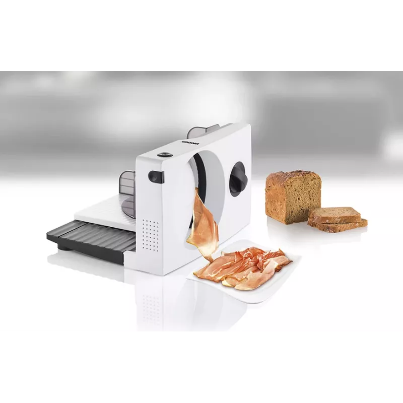 Unold 78860 elektrický krájač 100 W čierna, biela plast, nerezová oceľ