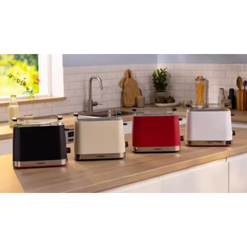 Hriankovač Bosch TAT4M221 2 plátky 950 W biela nehrdzavejúca oceľ