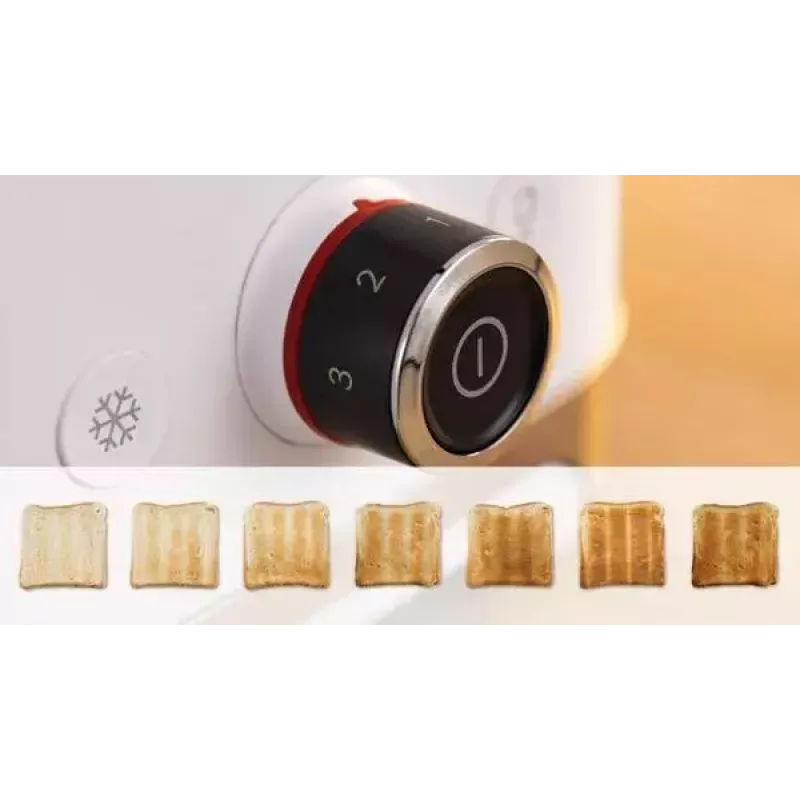 Hriankovač Bosch TAT4M221 2 plátky 950 W biela nehrdzavejúca oceľ