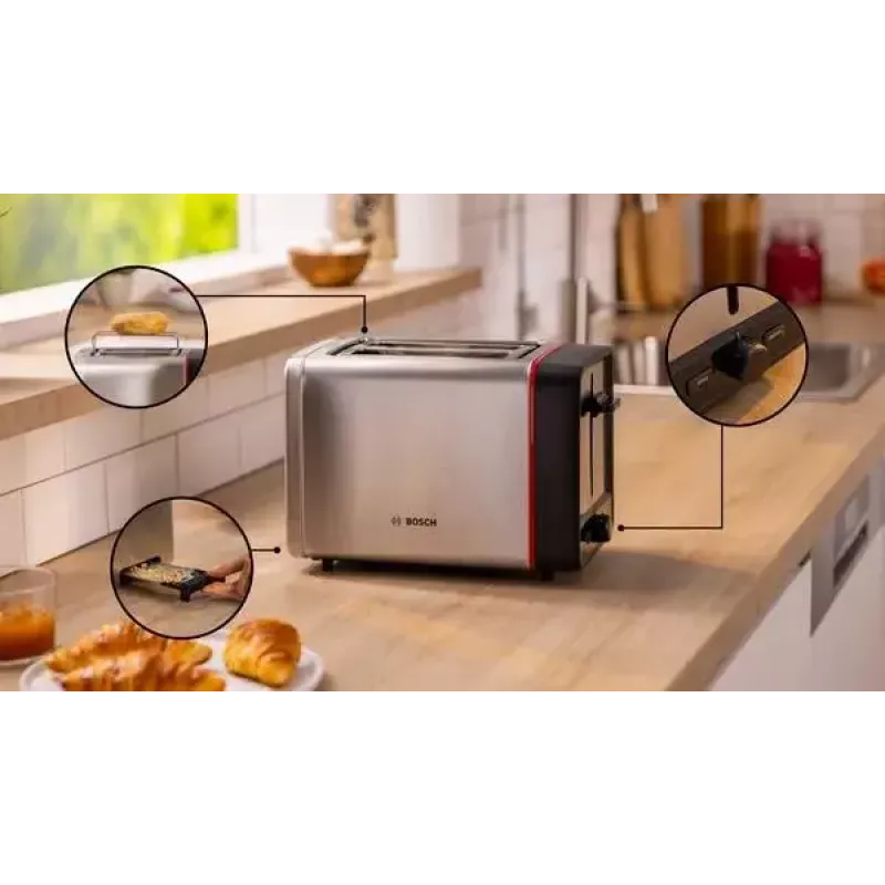 Bosch TAT6M420 hriankovač 2 plátky 970 W nehrdzavejúca oceľ