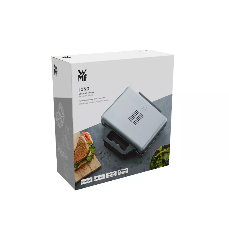 WMF 0415150011 sendvičovač 800 W čierna, strieborná