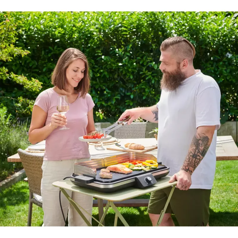 Kontaktný gril Severin PG 8564 2300 W čierna nehrdzavejúca oceľ